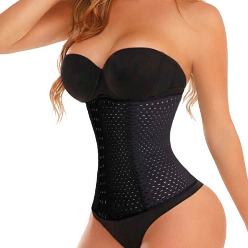 Women Breathable Underbust Corset Waist Tummy Control Trainer Belt Body Shaper