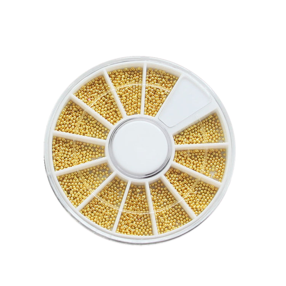 3D Nail Art Decorations Metal Beads Wheel Glitter Decal DIY Studs Manicure Tools