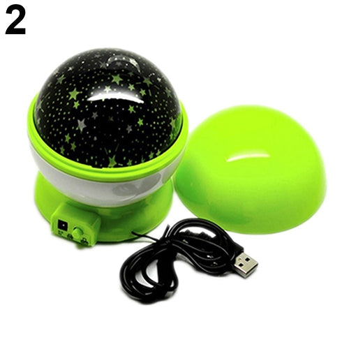 Auto-rotate USB Sky Star LED Night Light Lamp Projector Gift for Children Kids