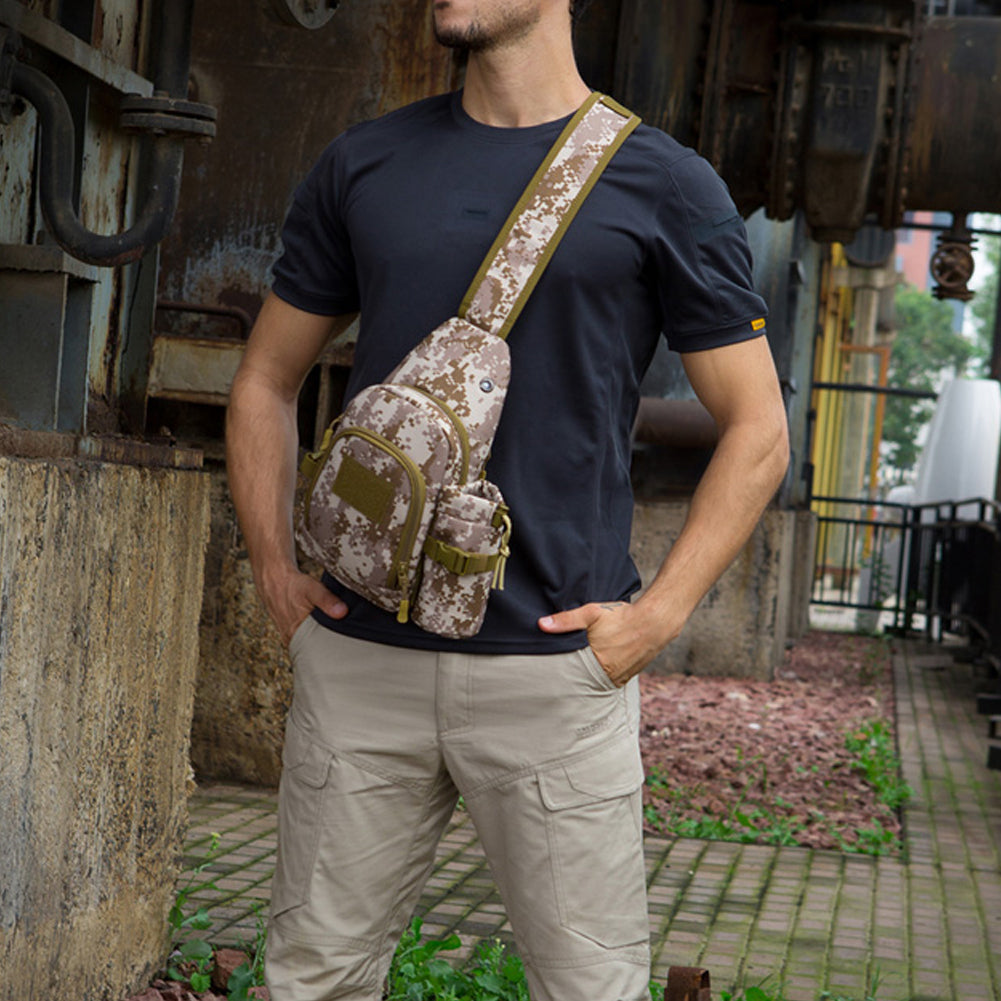 Portable Casual Outdoor Men Large Capacity Shoulder Sling Crossbody Chest Bag