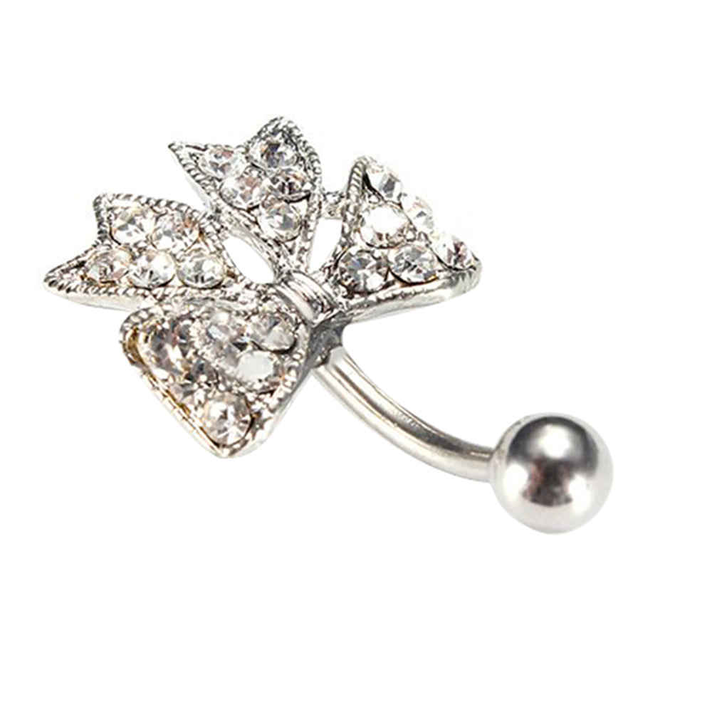 Women Fashion Cute Cute Bowknot Belly Navel Ring Body Piercing Jewelry Gift