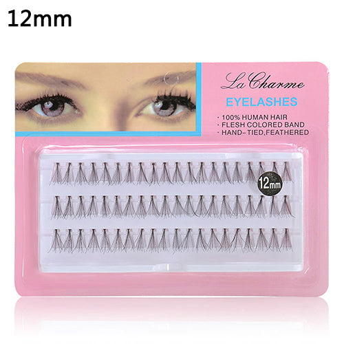 60Pcs/Tray Women's False Eyelashes Beauty Makeup Cluster Eye Lash Extensions