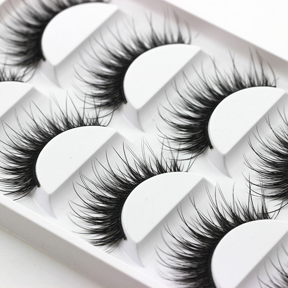 5 Pairs 3D Eye Lashes Thick Long False Eyelashes Extension Makeup Beauty Tools