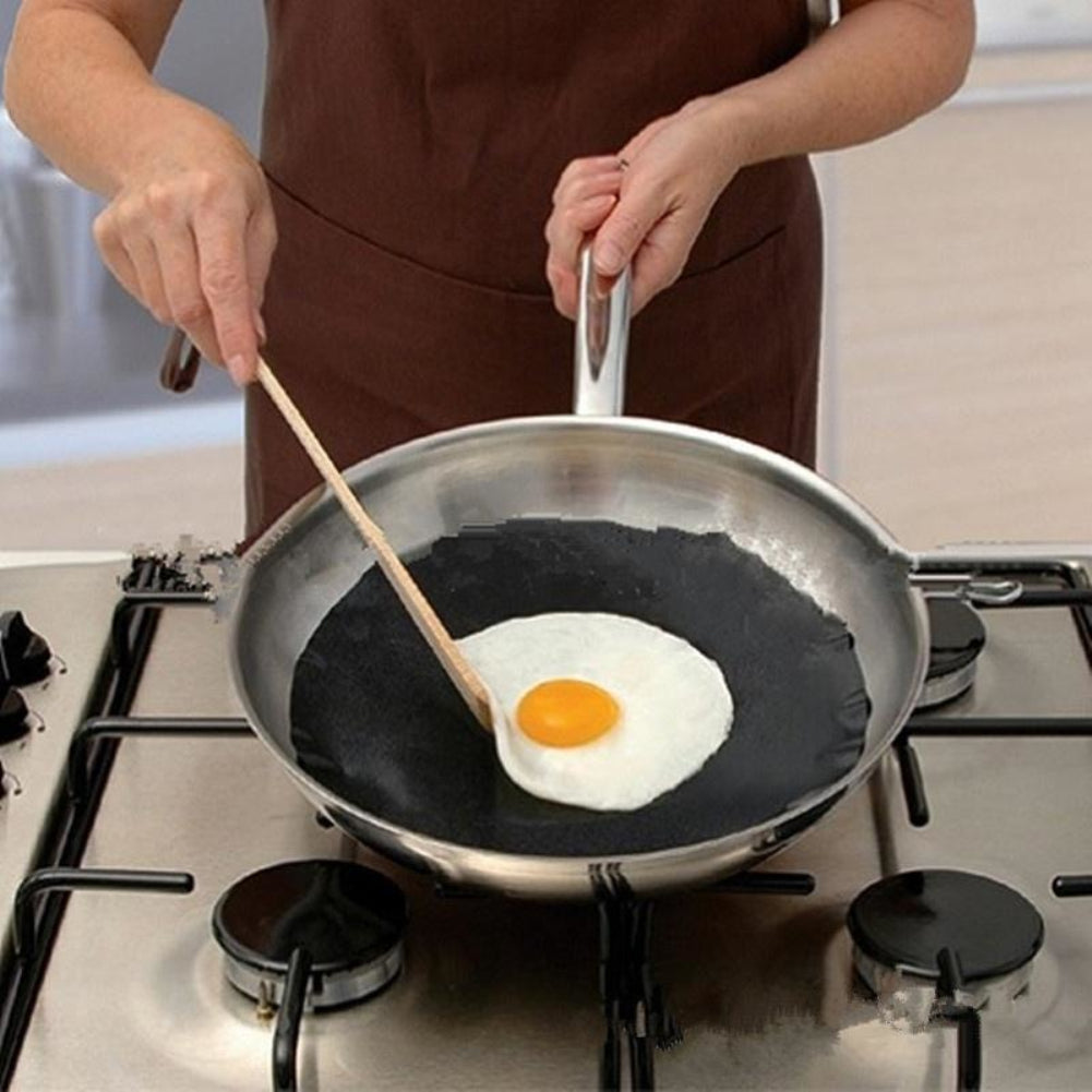 24cm Professional Pan Mat Non-stick Round Liner Sheet Kitchen Cooking Tool
