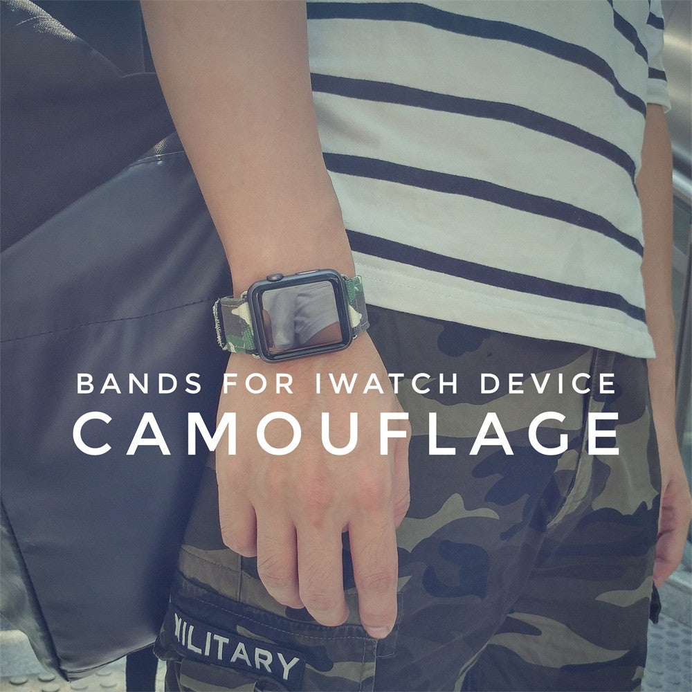 Local store Canvas Watch Band Strap For Apple Watch Series 3/2/1 42MM