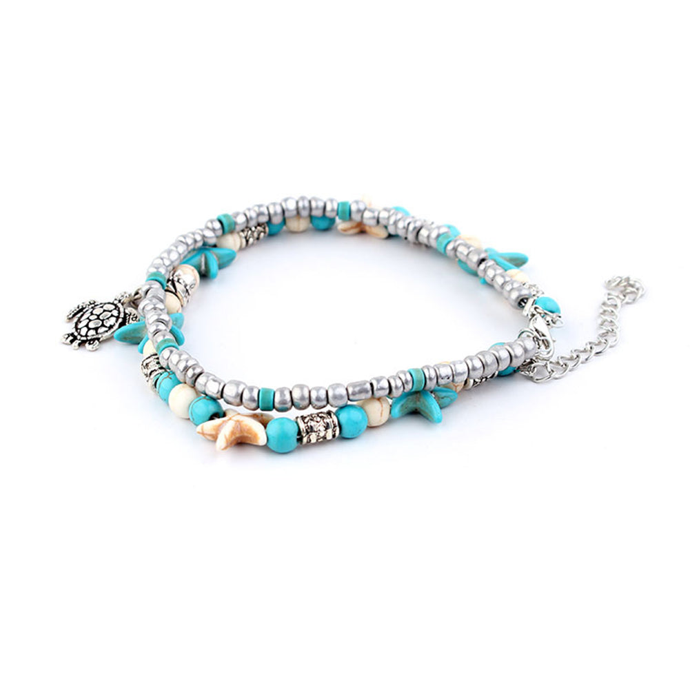 Shell Anklet Beads Starfish Yoga Women Sandal Bracelet Foot Boho Jewelry Gift