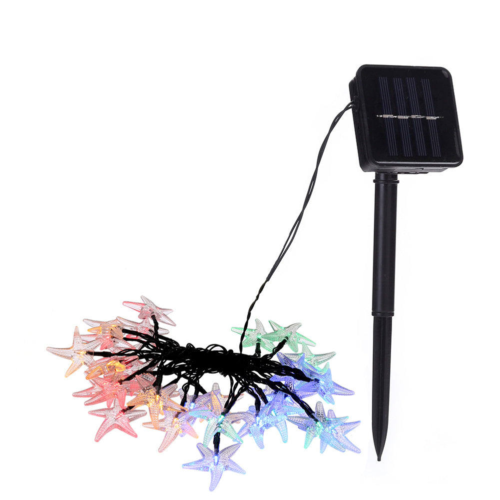 Solar 30 LED Starfish Fairy String Light Outdoor Tree Garden Christmas Decor