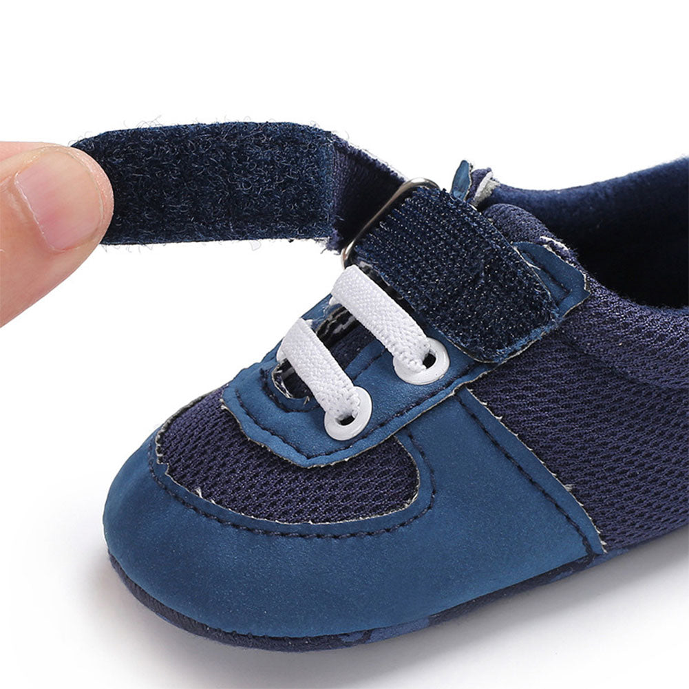 Infant Newborn Baby Mesh Magic Tape Anti-slip Soft Sole Prewalker Toddler Shoes
