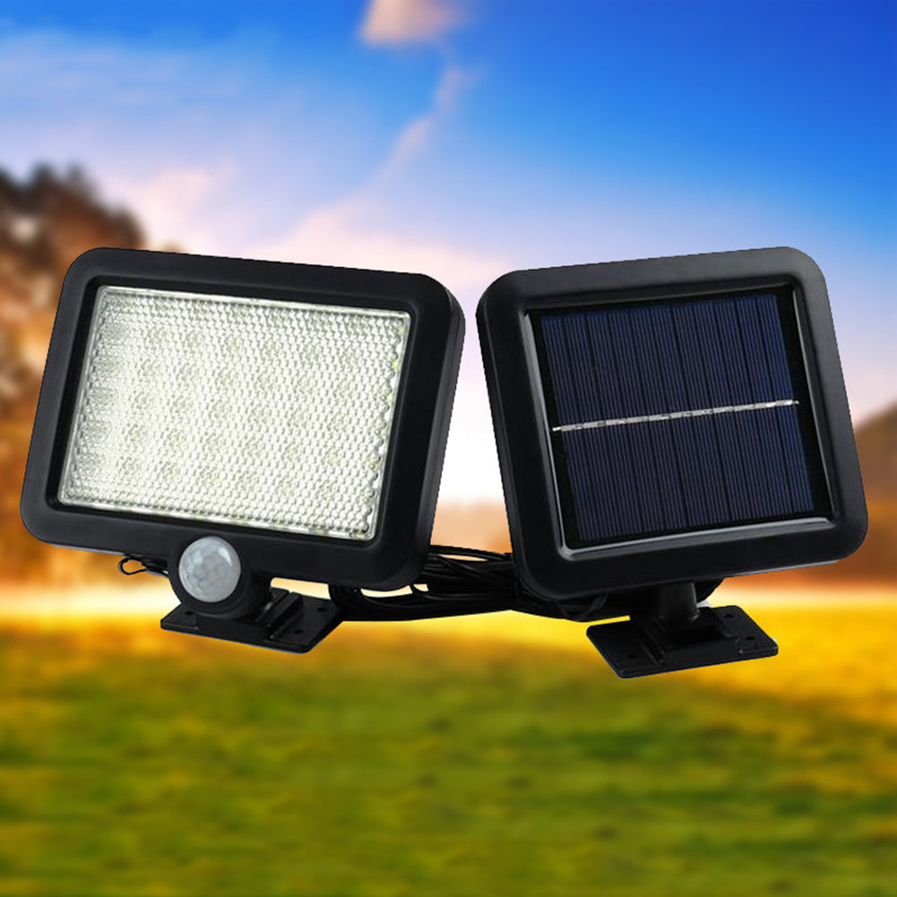 56LED Solar Powered Motion Sensor Wall Light Lamp Outdoor for Patio Yard Garden