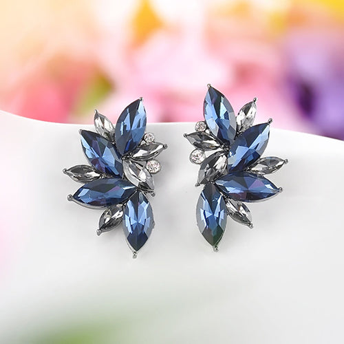 Women Fashion Rhinestone Ear Drop Dangle Stud Earring Jewelry Xmas Gift