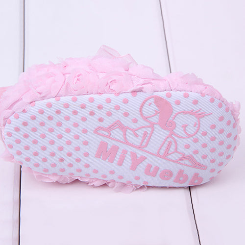 Toddler Baby Girls' Sweet Bowknot Rose Princess Shoes Prewalkers Soft Sole Flats