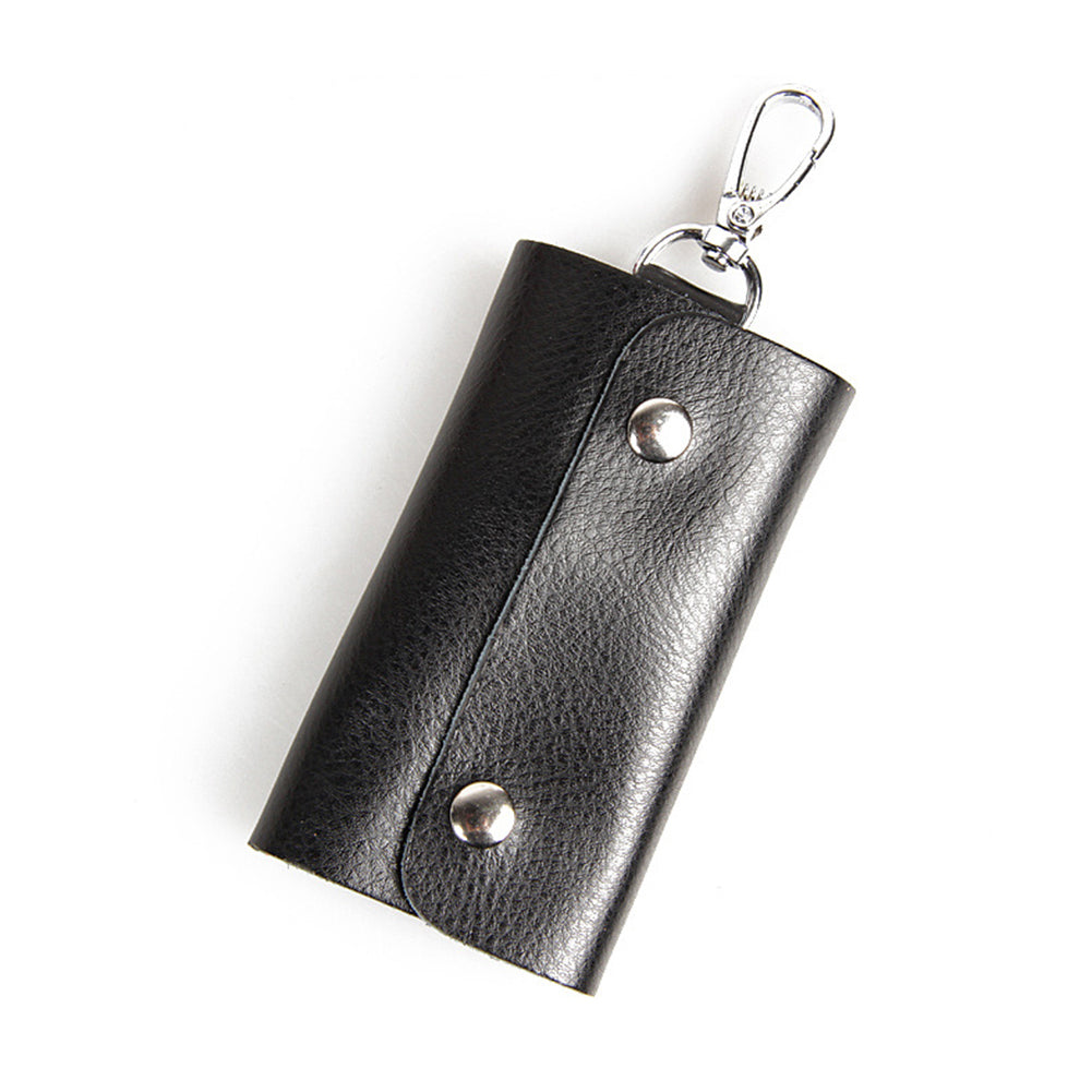 Pocket Size Cow Leather Car Key Holder Organizer Case Keyring Hanger Pouch Bag