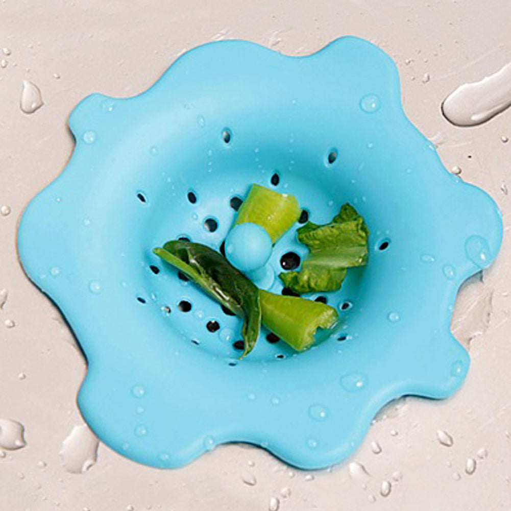 Cute Flower Shape Sink Strainer Waste Disposer Plug Drain Stopper Kitchen Tool