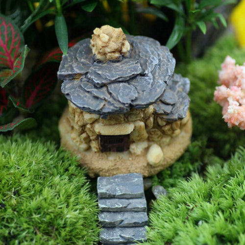 Fairy Garden Miniature Stone House Random Style Craft Micro Landscape Decoration