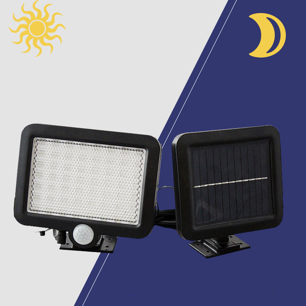 56LED Solar Powered Motion Sensor Wall Light Lamp Outdoor for Patio Yard Garden