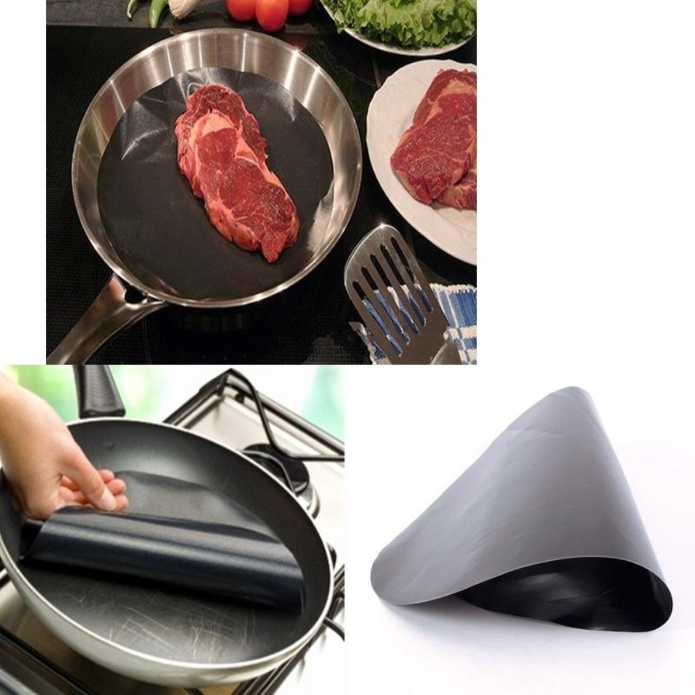 24cm Professional Pan Mat Non-stick Round Liner Sheet Kitchen Cooking Tool