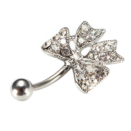 Women Fashion Cute Cute Bowknot Belly Navel Ring Body Piercing Jewelry Gift