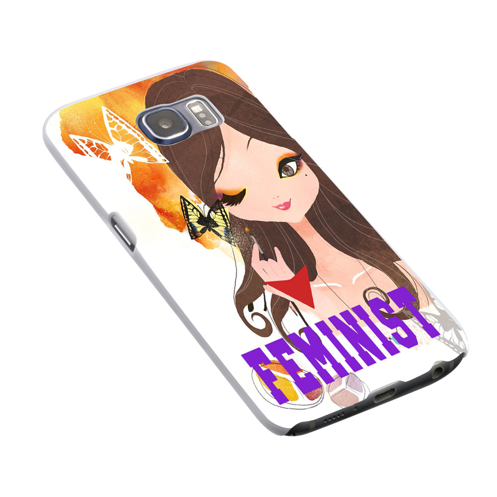Feminist Beauty Girl Phone Case Cover for iPhone 6 7 Samsung Galaxy S6 S7 Plus
