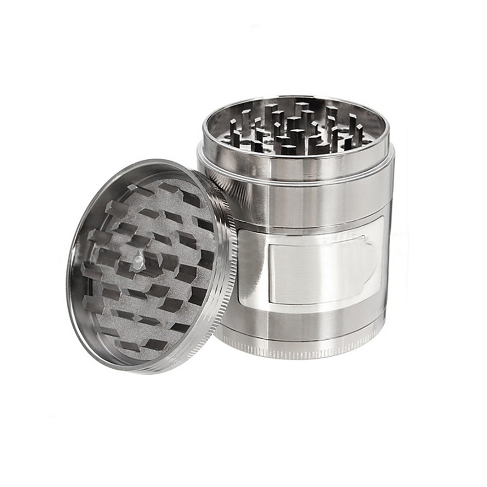 Useful Multi Functional 63mm 4 Layers Zinc Alloy Metal Herb Grinder Crusher