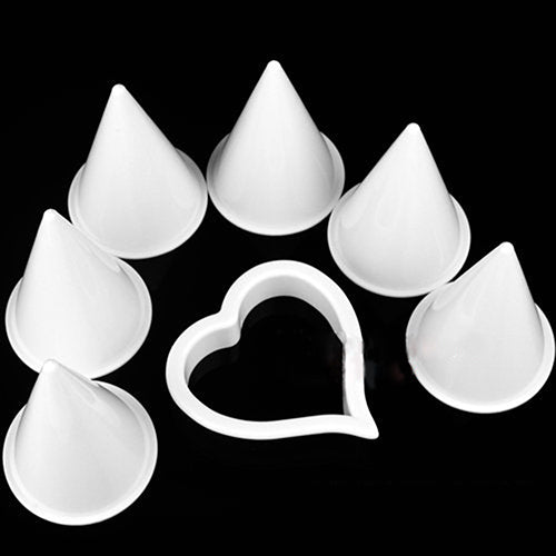 7 in 1 Calla Lily Flower Cake Decorating Fondant Plunger Cutter Molds Tool