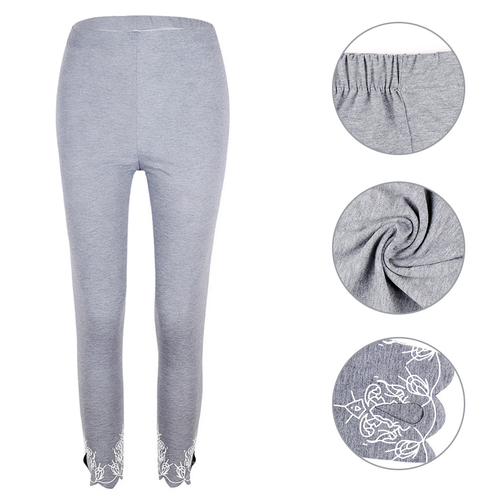 Women Casual Printing Slim Elasticity Leggings Skinny Pants Trousers Tights