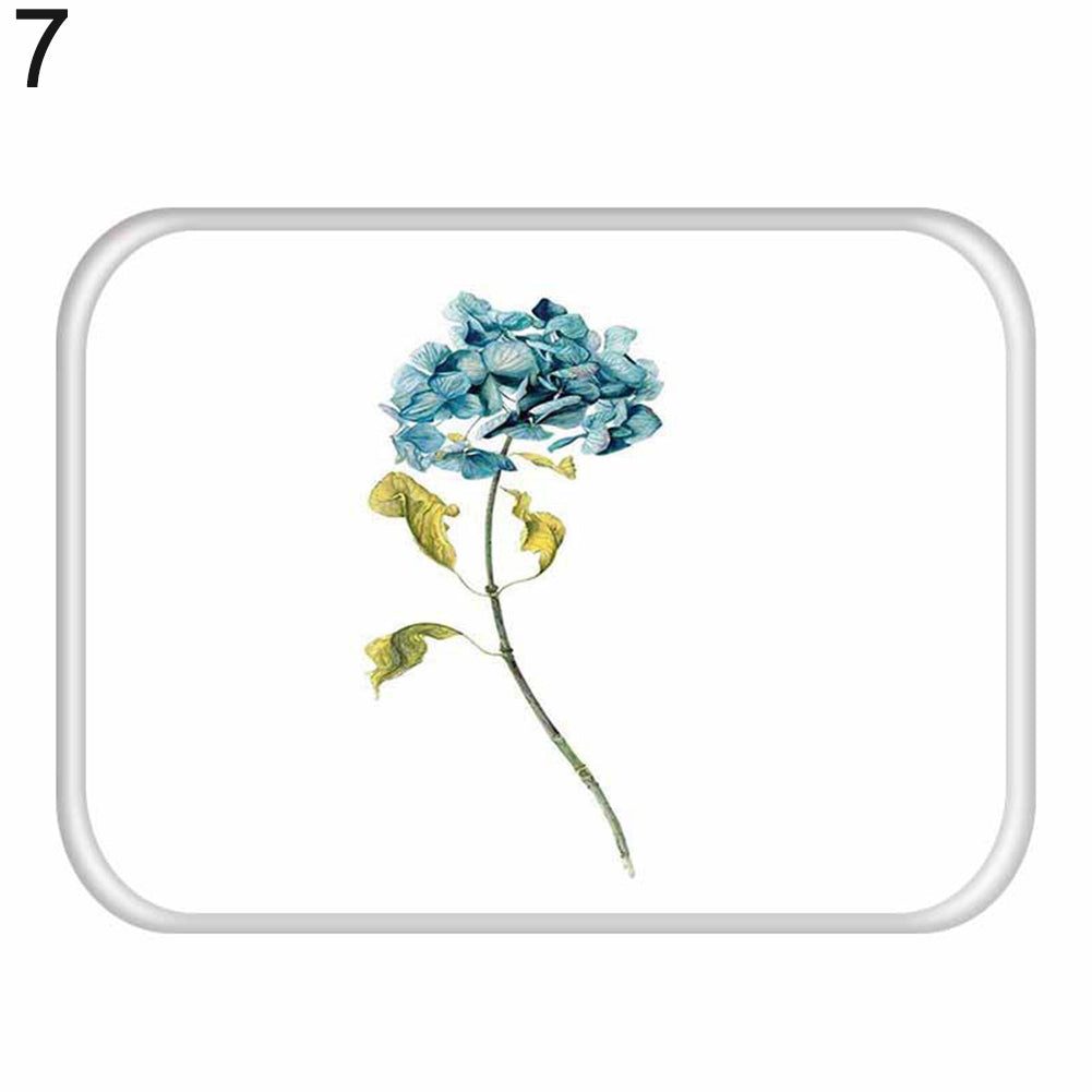 Soft European Style Flower Floral Rug Doormat Bathroom Bedroom Floor Carpet