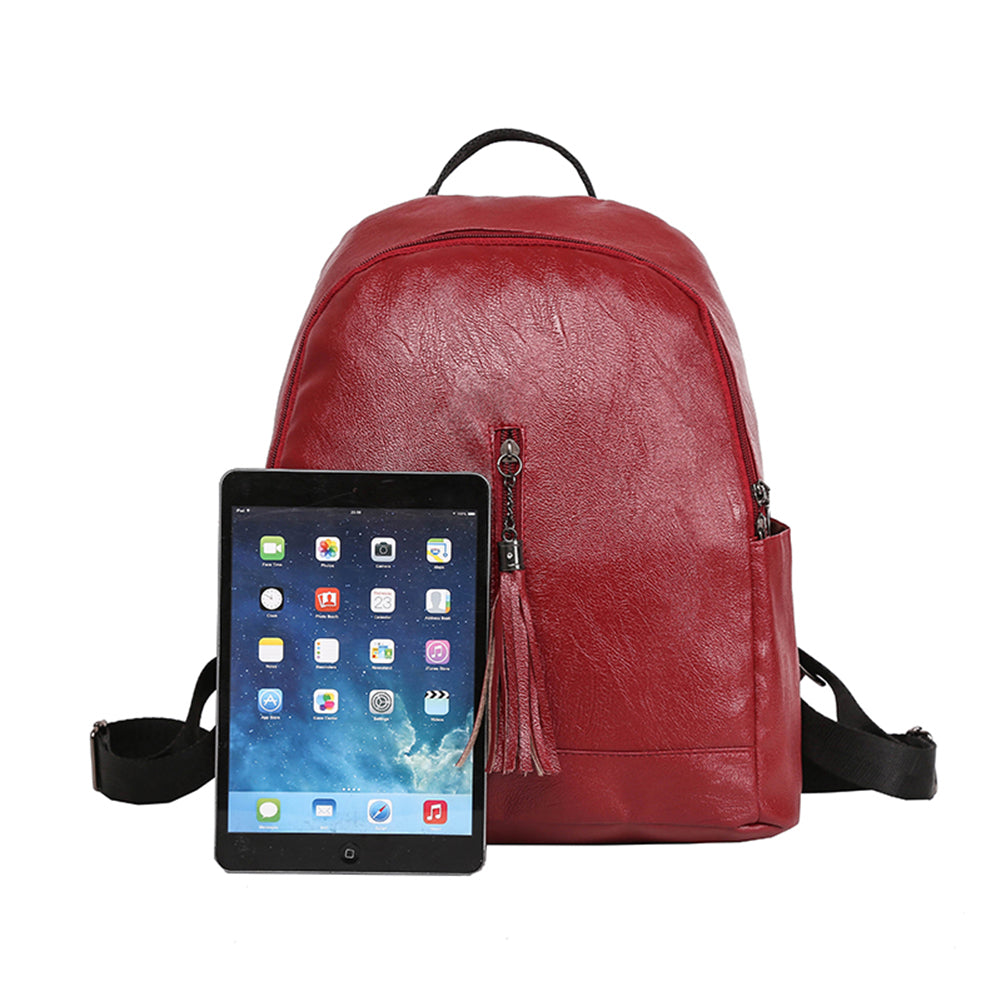 Women Fashion Faux Leather Backpack Casual Lightweight School Travel Daypack