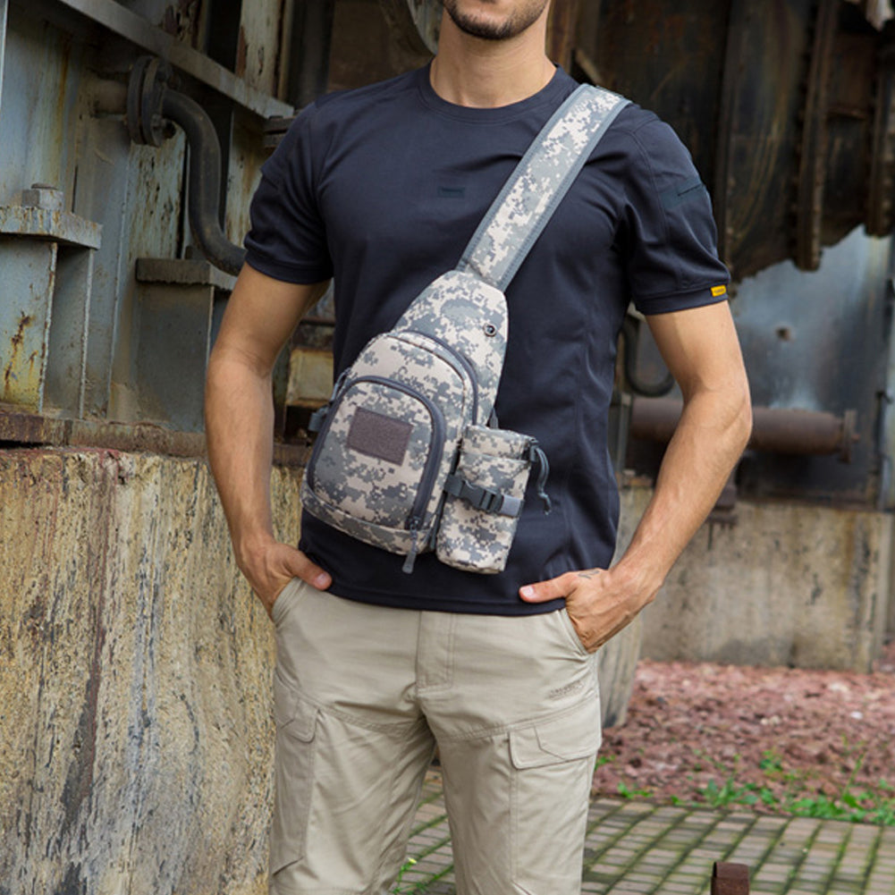 Portable Casual Outdoor Men Large Capacity Shoulder Sling Crossbody Chest Bag