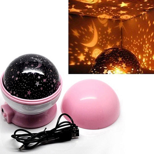 Auto-rotate USB Sky Star LED Night Light Lamp Projector Gift for Children Kids