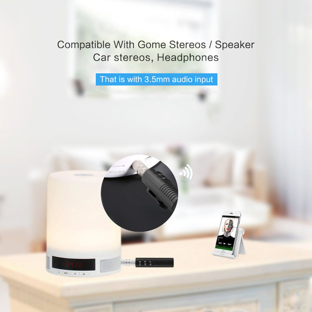 FORNORM Universal Mini Bluetooth Receiver 3.5mm Wireless Audio Adapter AUX Streaming A2DP Kit For Speaker Headphone Phone