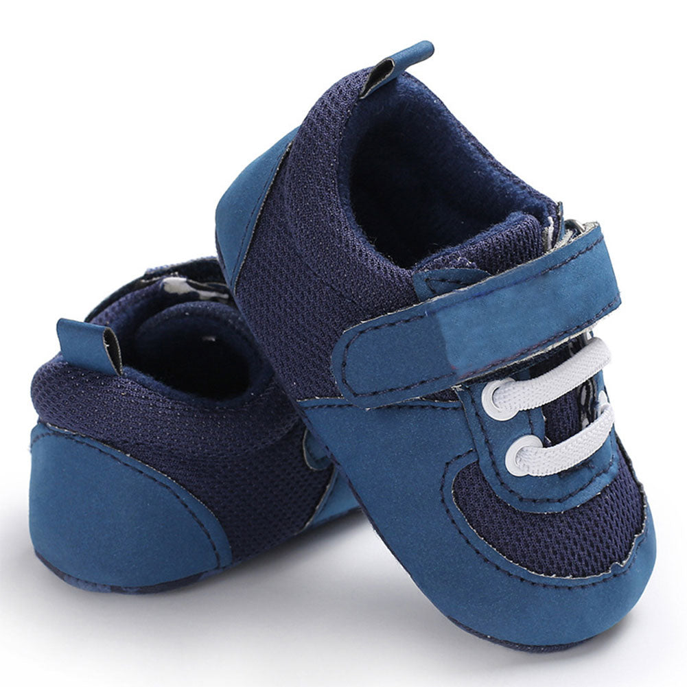 Infant Newborn Baby Mesh Magic Tape Anti-slip Soft Sole Prewalker Toddler Shoes