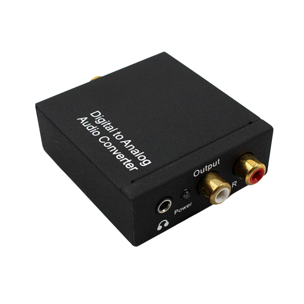 Optical Coax Toslink Digital to Analog Converter Audio Adapter RCA L/R Converter