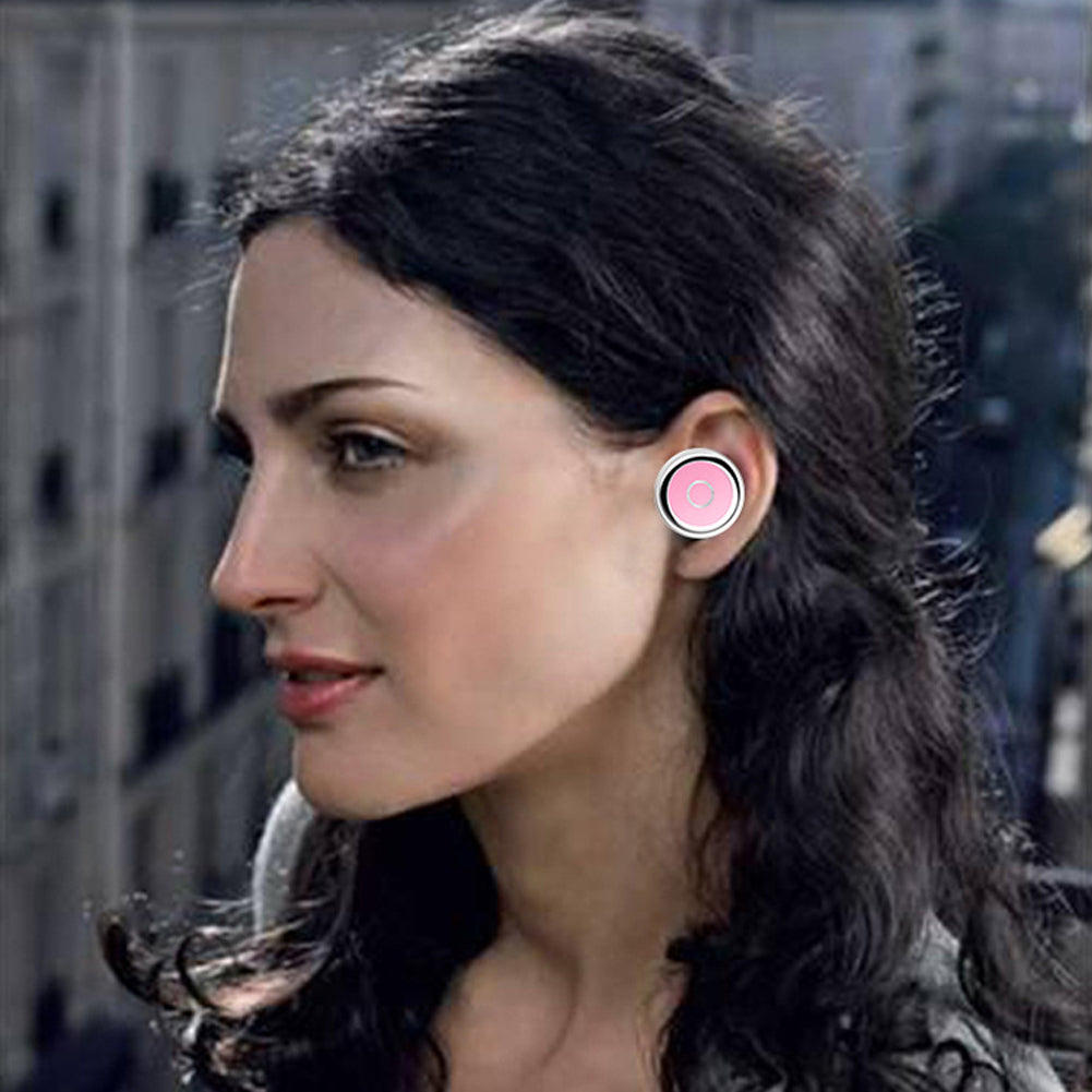 In-Ear Bluetooth Headset Earpiece with Mic Wireless Earphone for iPhone Samsung