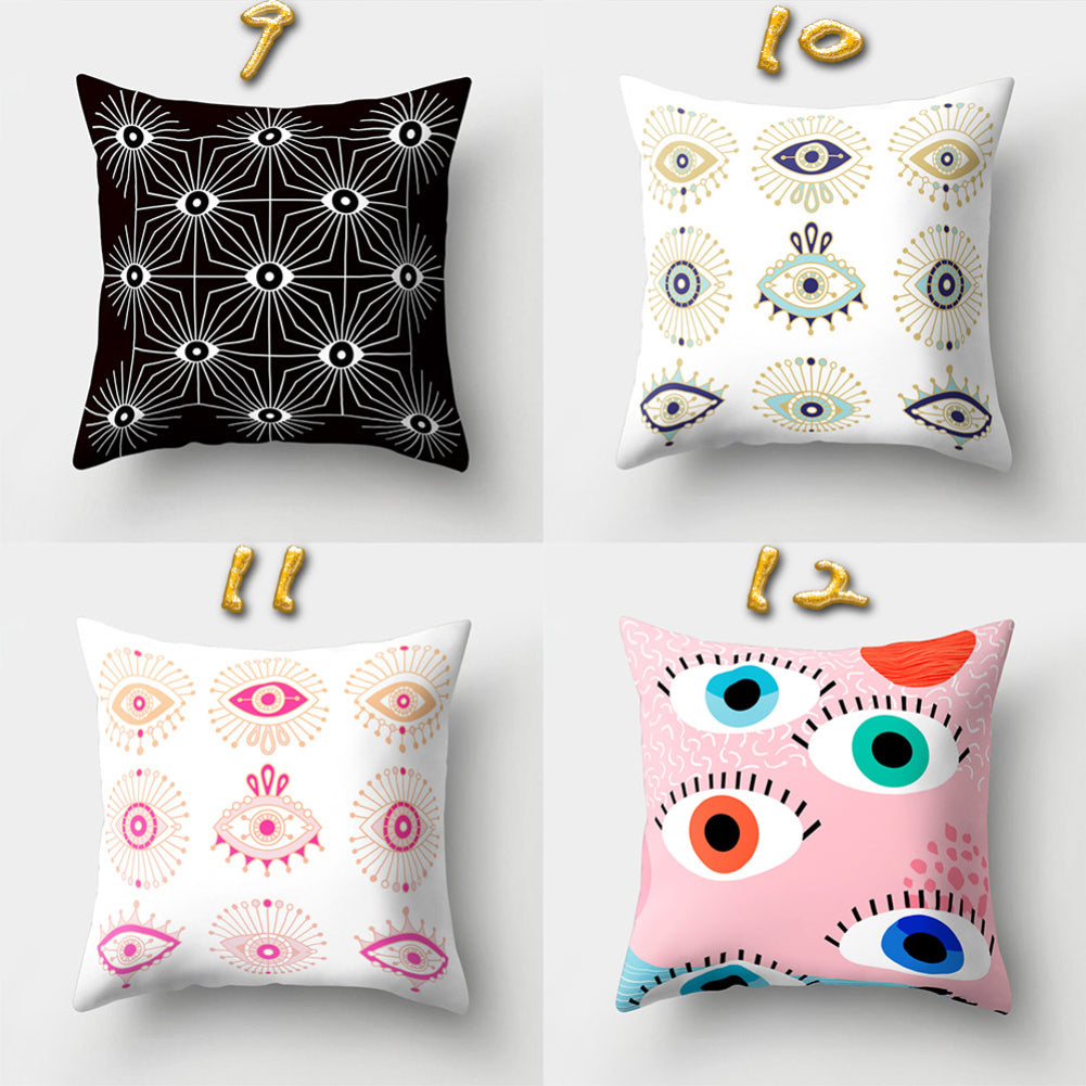 Eyes Print Pattern Throw Pillow Case Bed Sofa Waist Cushion Cover Home Decor