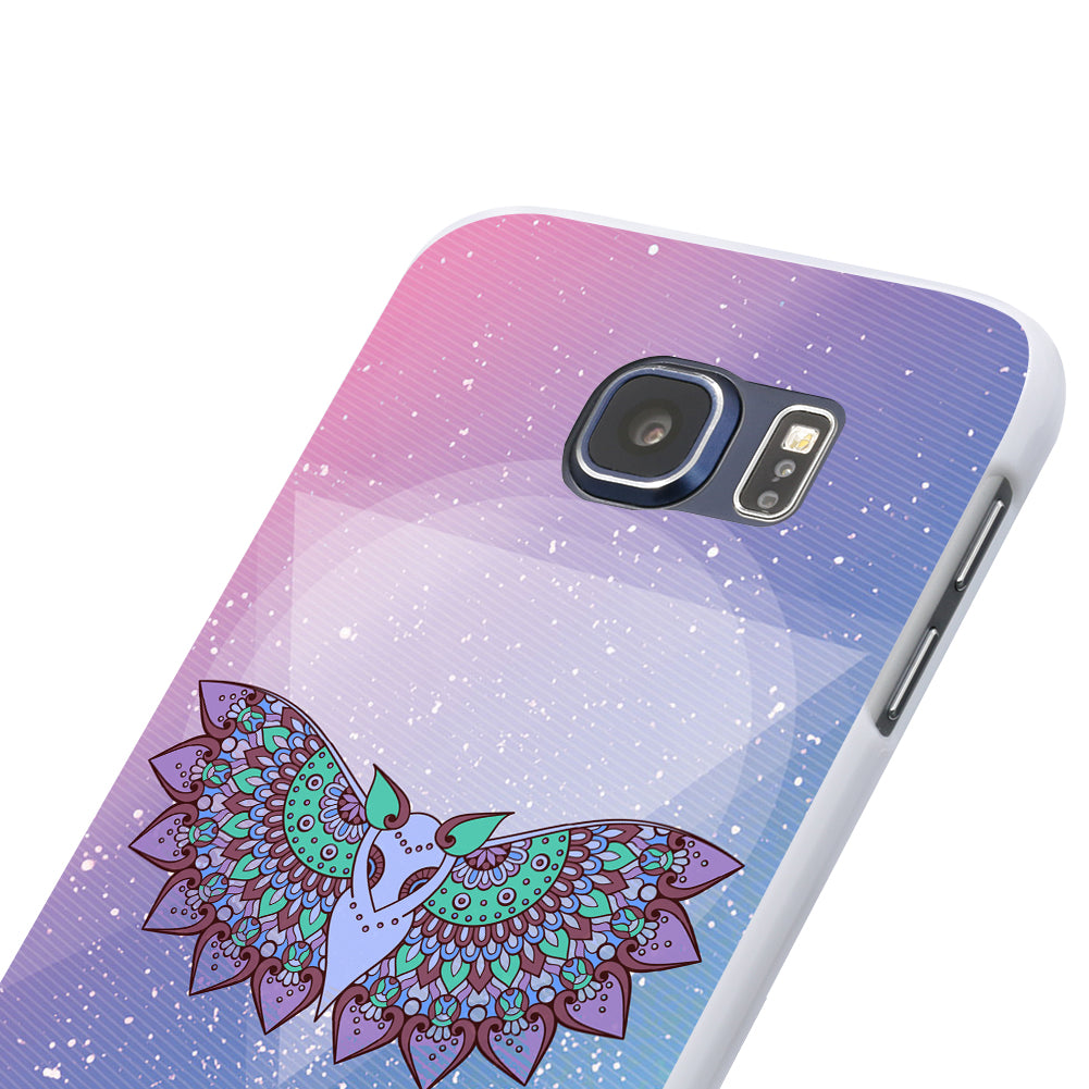 Multicolor Flying Owl Print Hard Back Case for iPhone 5C 6S 7 Samsung Galaxy S7