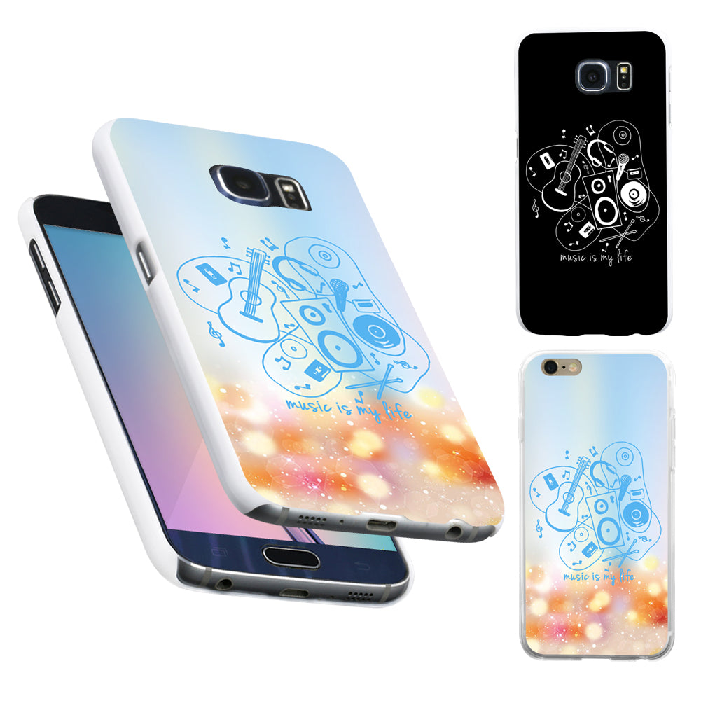 Music Is My Life Phone Case Cover for iPhone SE 6S 6 Plus Samsung Galaxy S4 S5