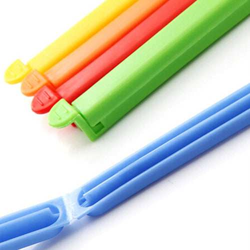 5 Pcs Home Food Close Clip Seal Bags Plastic Storage Sealing Rods Sealer Clips