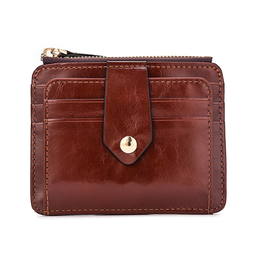Retro Men Faux Leather Short Wallet Cash Card Organizer Mini Coin Purse Holder