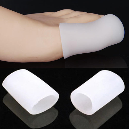 1 Pair of Silicone Footcare Protective Toe Caps to Prevent Blisters Corns