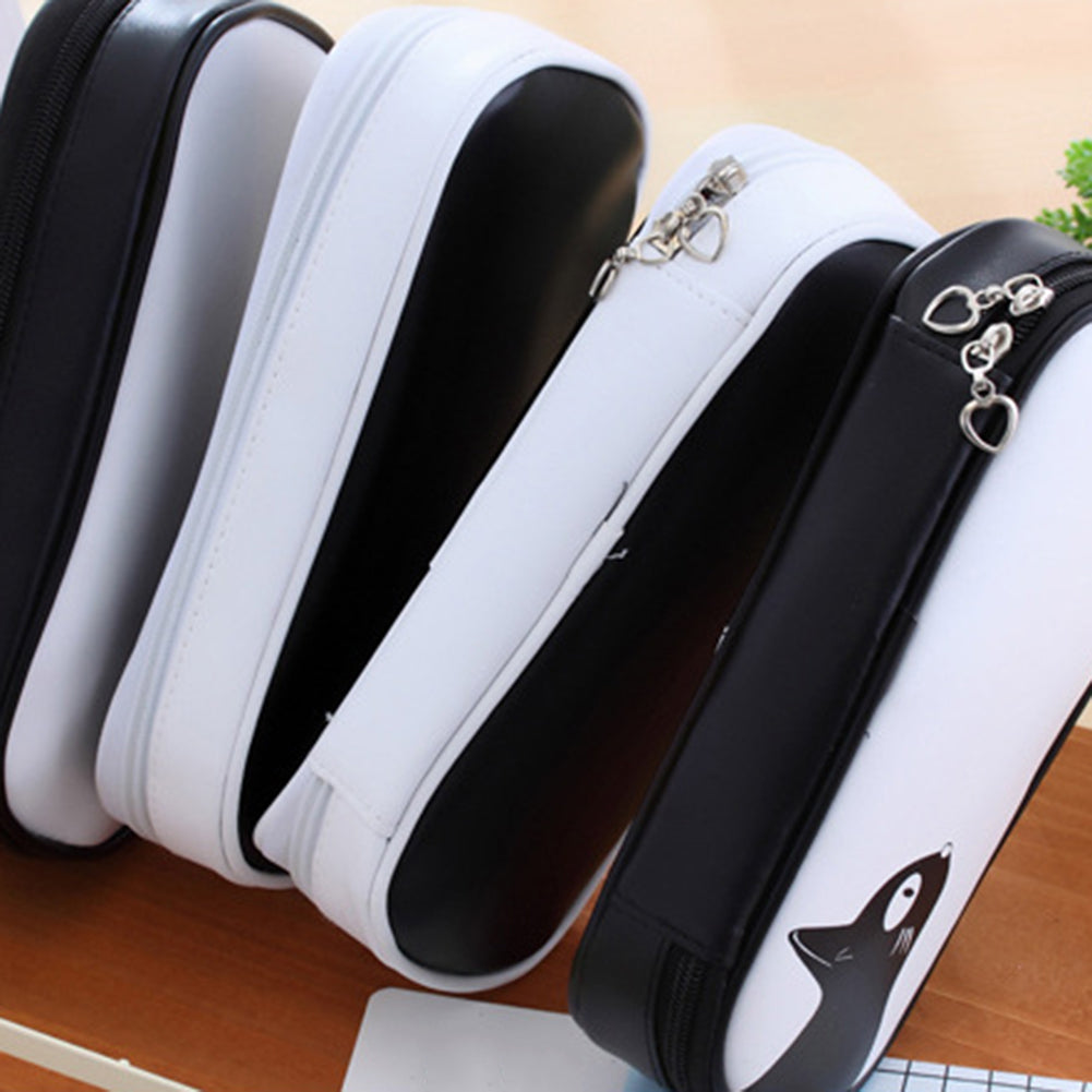 Animal Plant Large Capacity Pen Pouch Pencil Case Stationery Storage Bag Box