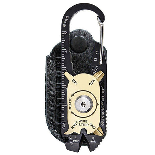 Outdoor EDC Keychain 20-In-1 Pocket Multi Tool Bottle Opener Wrench Screwdriver