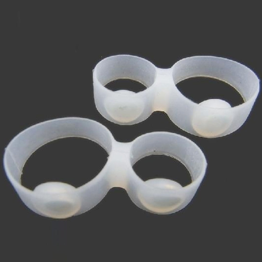 1Pair Magnet Lose Weight Slim Loss Toe Ring Silicon Sticker Foot Massage Tool