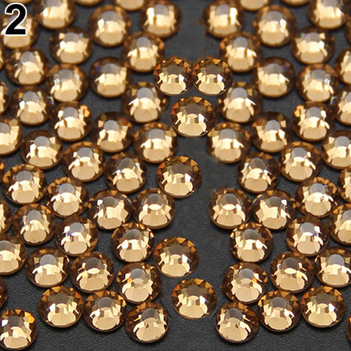 1440 Pcs Colorful Rhinestones Flat Back Accessories Diy Phone Case Nail Decals