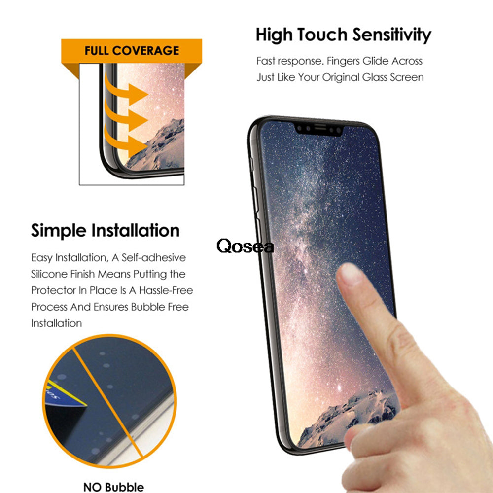 Full Cover Tempered Glass Film For iPhone X