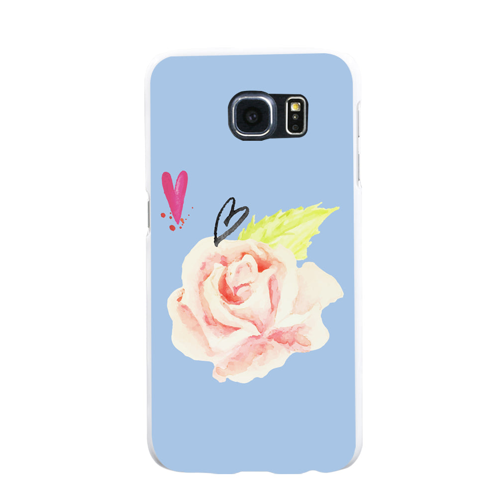 Hand-painted Roses Case Cover for iPhone 5S 6 7 Samsung Galaxy S5 S6 S7 Plus