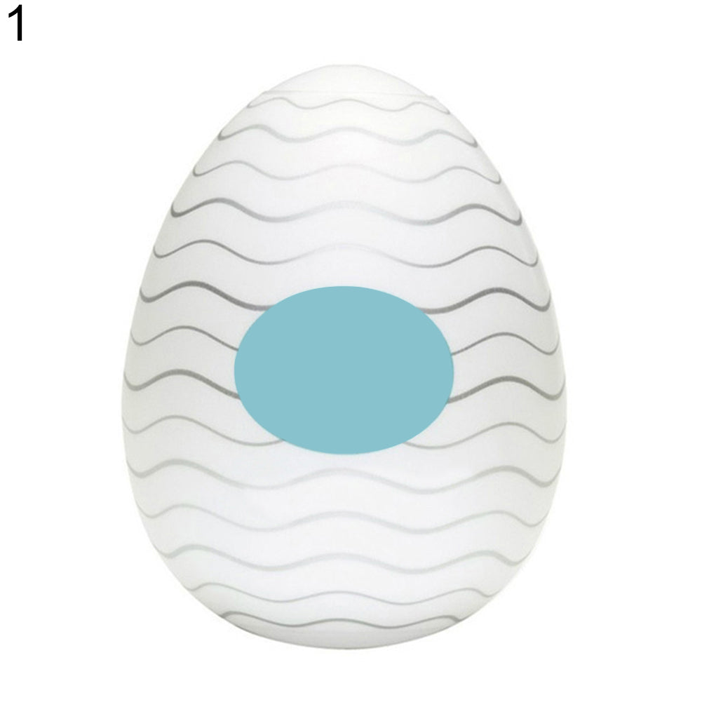 Men Sex Toy Portable Soft Masturbator Mold Egg Silicone Massager Aircraft Gift