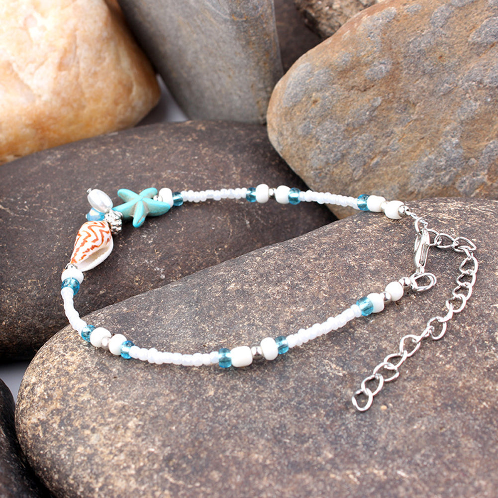 Shell Anklet Beads Starfish Yoga Women Sandal Bracelet Foot Boho Jewelry Gift