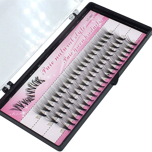 Professional Makeup 60 Pcs Clusters Eye Lashes Grafting Fake False Eyelashes