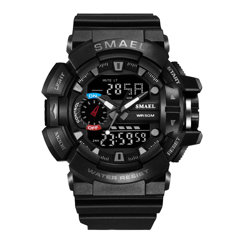 Fashion Men Sport Waterproof Shockproof Dual Display LED Digital Wrist Watch