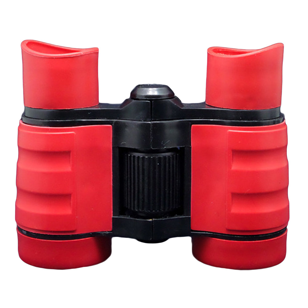 4X Magnification 30mm Objective Colorful Kids Child Mini Compass Binoculars Toy